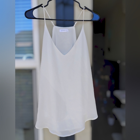 Tops - Evera B Elegant White Spaghetti Strap Top Size: Small